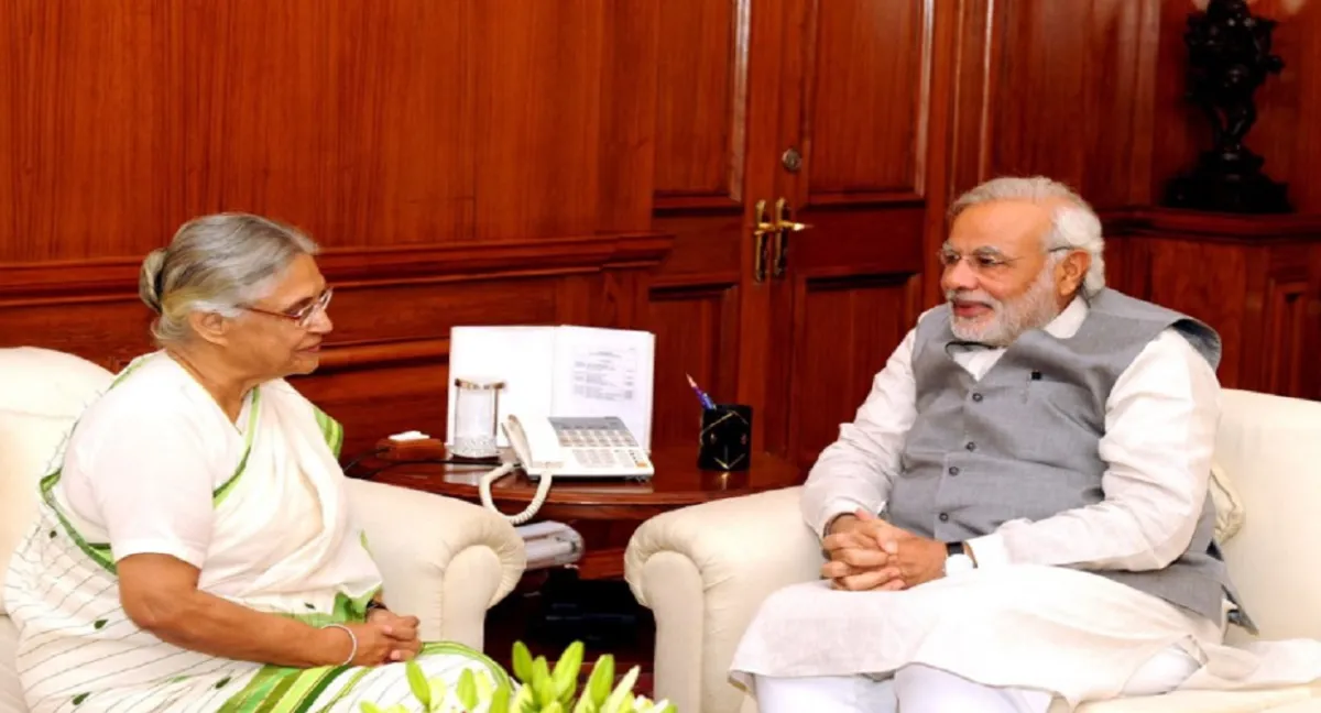Modi with Sheila- India TV Hindi