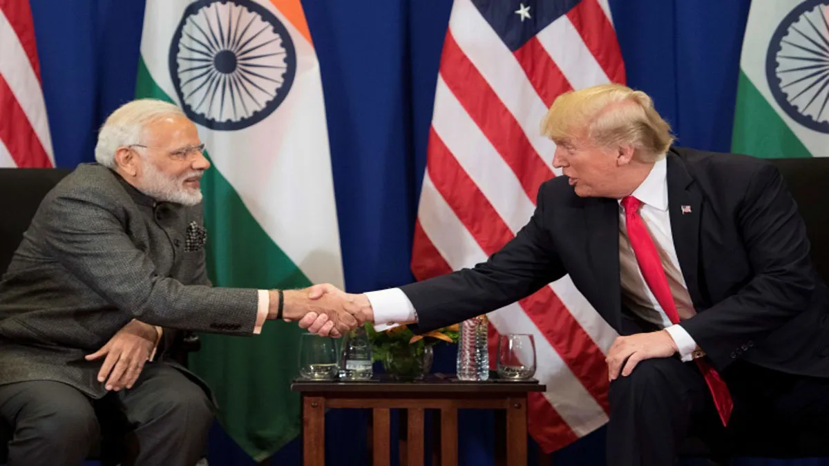 Prime Minister Narendra Modi with US President Donald Trump- India TV Hindi
