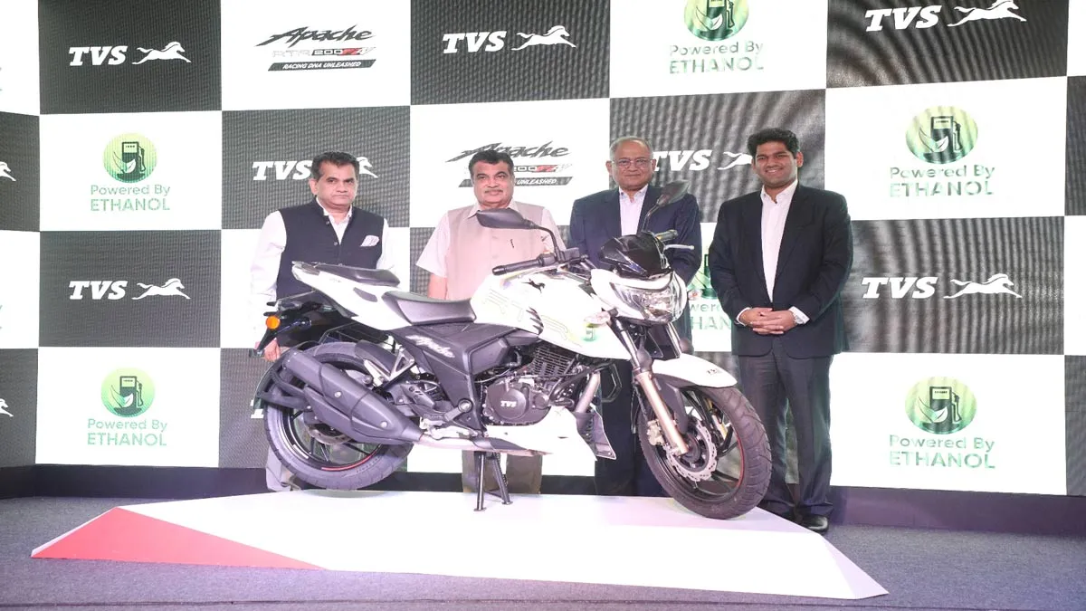 TVS Motor Company launches India’s first Ethanol based motorcycle Apache RTR 200 Fi E100 - India TV Paisa