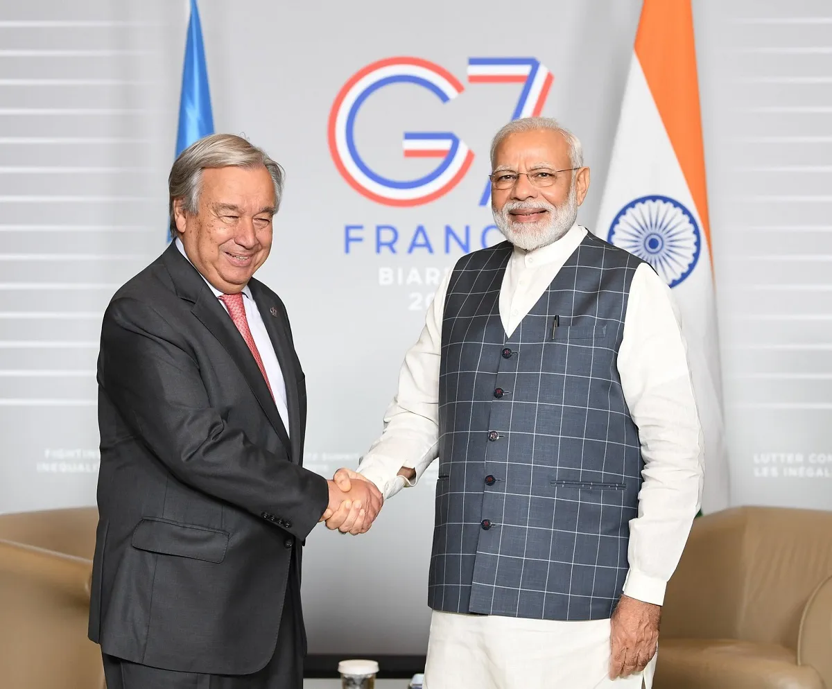 Prime Minister Narendra Modi meets António Guterres,...- India TV Hindi