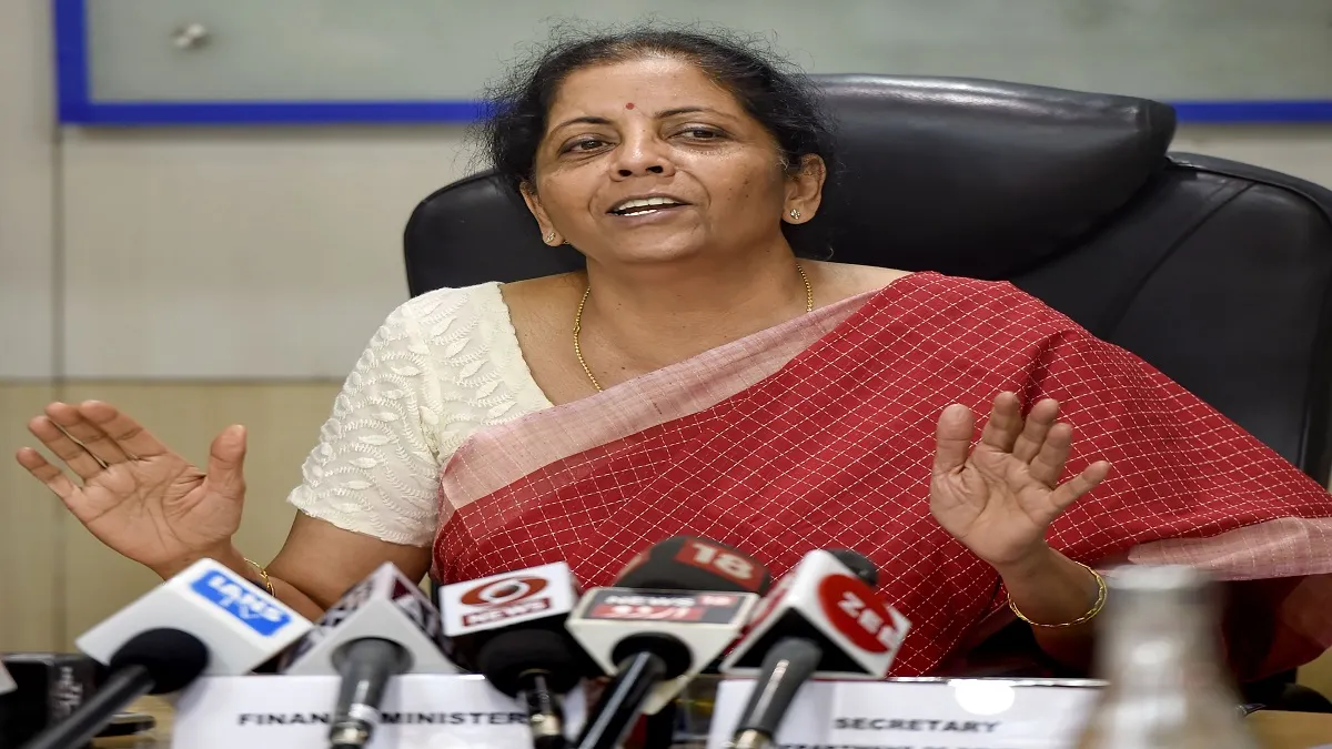 Finance Minister Nirmala Sitharaman addresses a press conference after meeting with the private sect- India TV Paisa