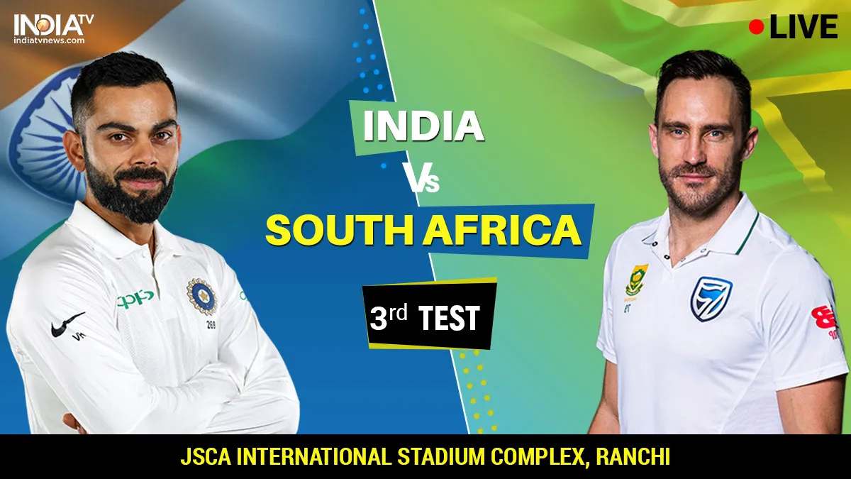 India vs South Africa third test live cricket score match update from JSCA Stadium Ranchi on IndiaTV- India TV Hindi