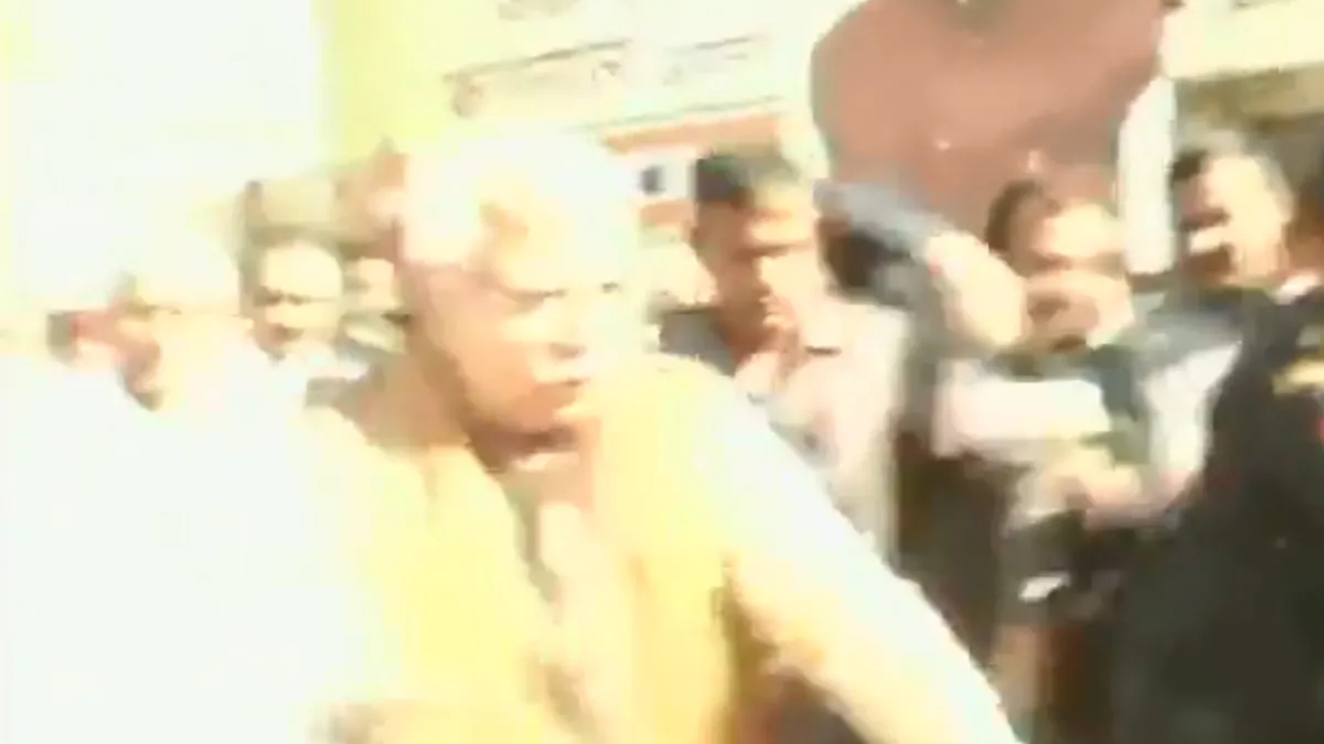 Haryana Chief Minister Manohar Lal Khattar rides a cycle to the polling booth | ANI- India TV Hindi