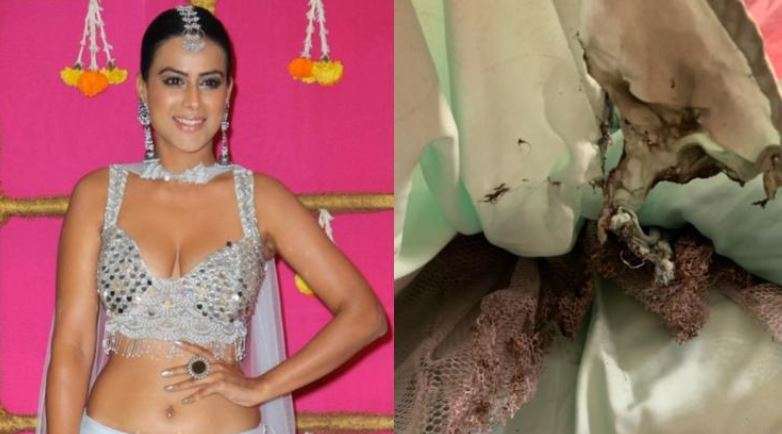 Nagin 4 Actress Nia Sharma S Lehenga Caught Fire During Diwali Celebrations द व ल स ल ब र शन क द र न न ग न 4 क एक ट र स न य शर म क लह ग म लग आग India Tv Hindi News