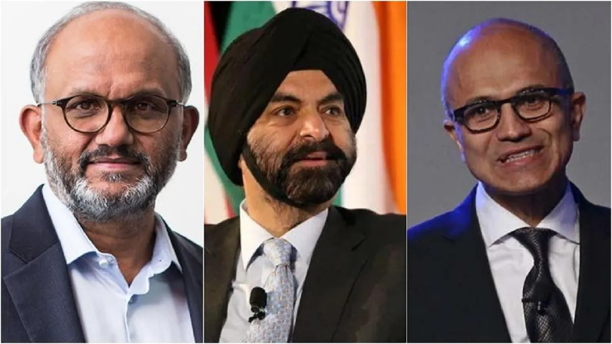 Three Indian-origin CEOs (From left to right) Adobe CEO Shantanu Narayen, MasterCard CEO Ajay Banga - India TV Paisa