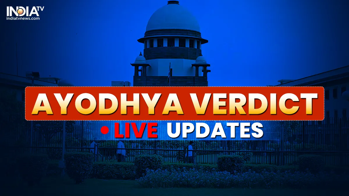 Ayodhya verdict latest news- India TV Hindi