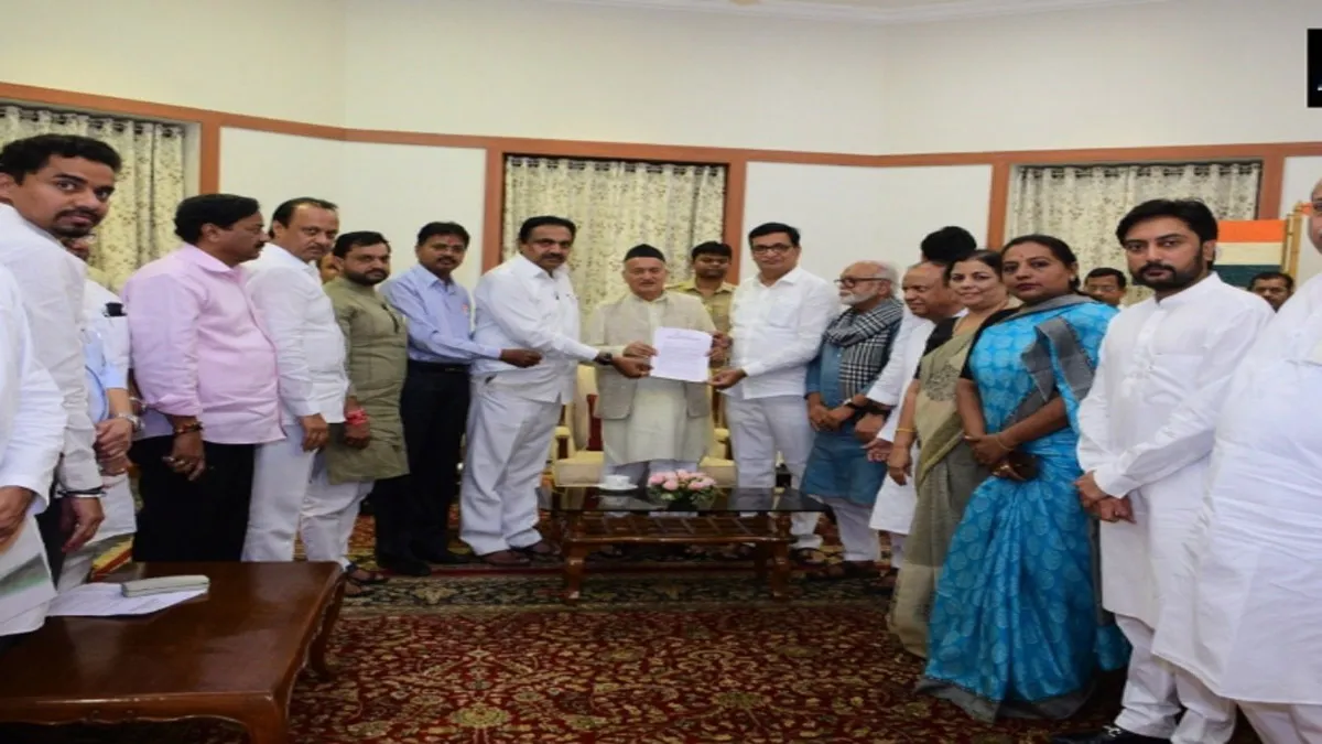 Congress NCP Delegation Met Governor- India TV Hindi