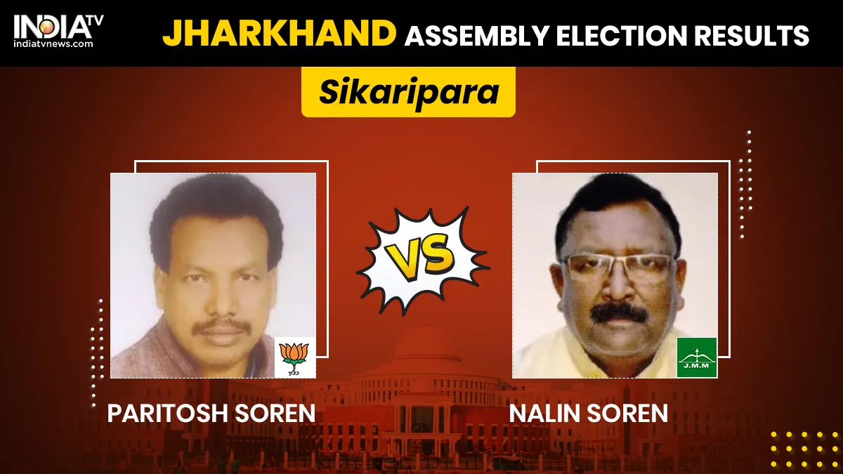 Jharkhand Election Results, Sikaripara Constituency result, BJP, JMM, Paritosh Soren, Nalin Soren- India TV Hindi