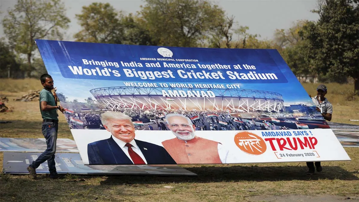 Ahmedabad all decked up to welcome US President Donald Trump- India TV Hindi