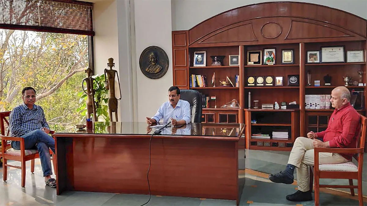 Delhi Chief Minister Arvind Kejriwal addresses a digital...- India TV Hindi