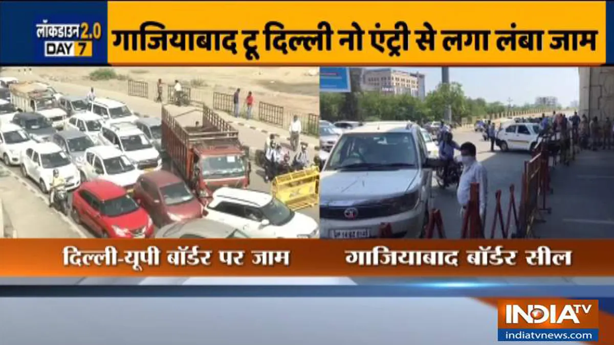 Delhi-Ghaziabad border sealed to curb coronavirus spread- India TV Hindi