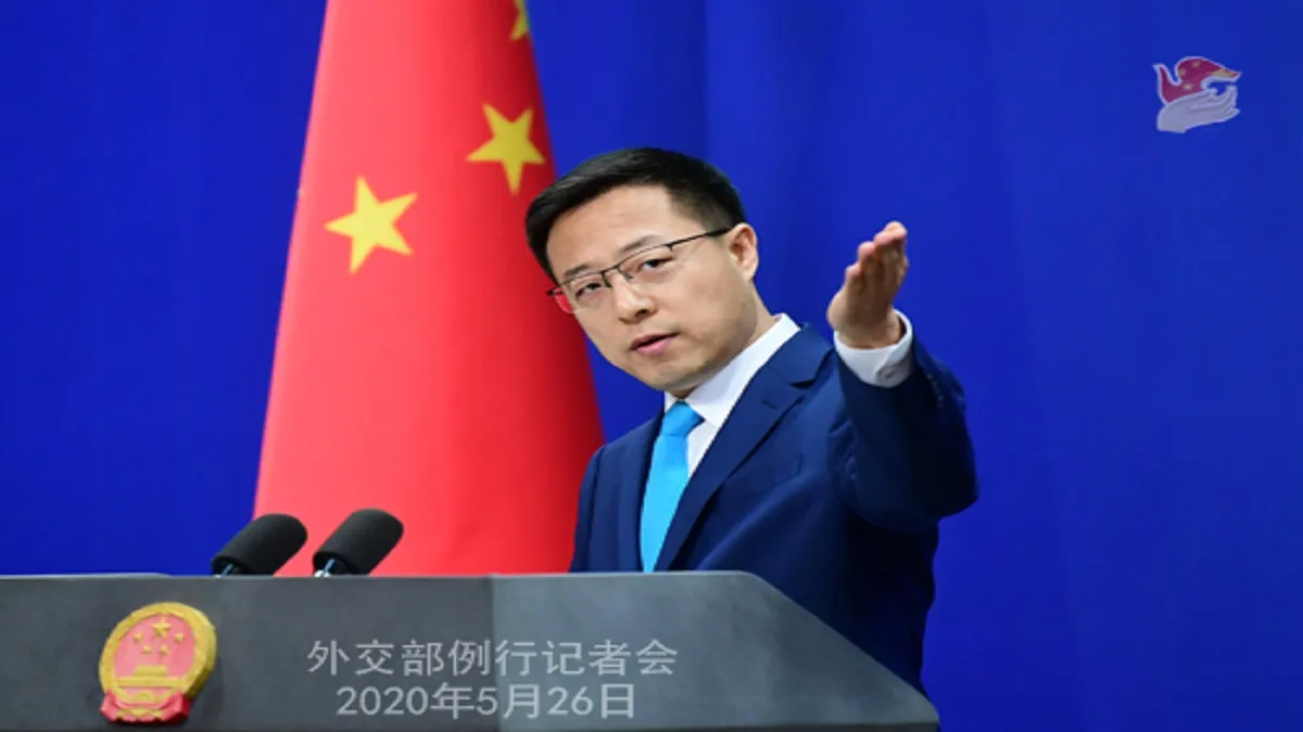 Chinese Foreign Ministry spokesman Zhao Lijian,- India TV Hindi