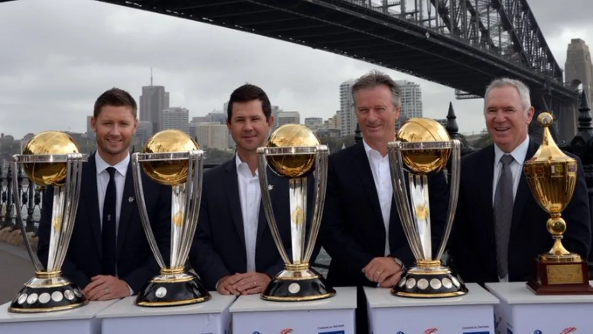 The mistake made by the ICC by posting a picture of Australia's World Cup winning captains- India TV Hindi