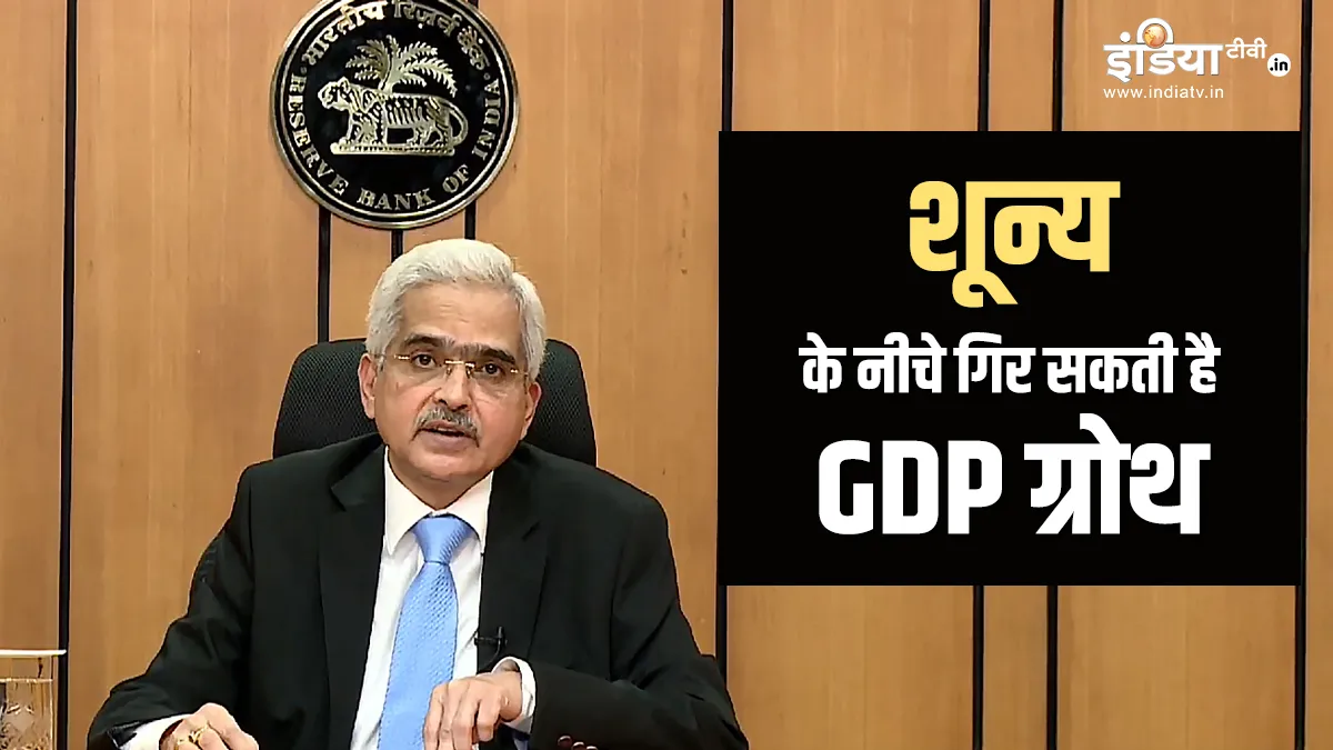 GDP growth is estimated to be in negative territory says RBI governor- India TV Paisa
