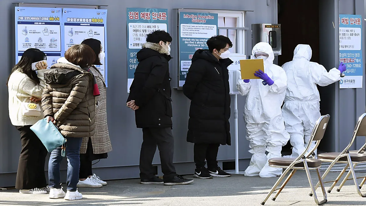 South Korea coronavirus cases make biggest jump in 50 days- India TV Hindi