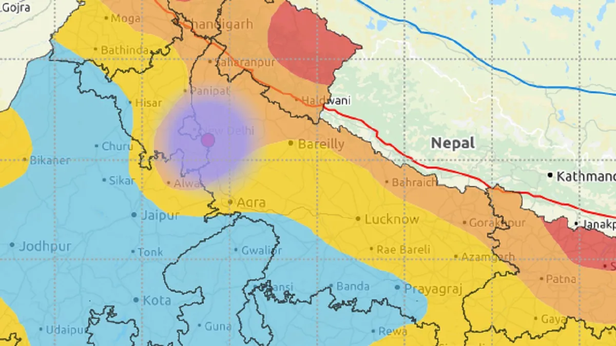 नोएडा में भूकंप के झटके, रिक्टर स्केल पर तीव्रता 3.2 मापी गई- India TV Hindi