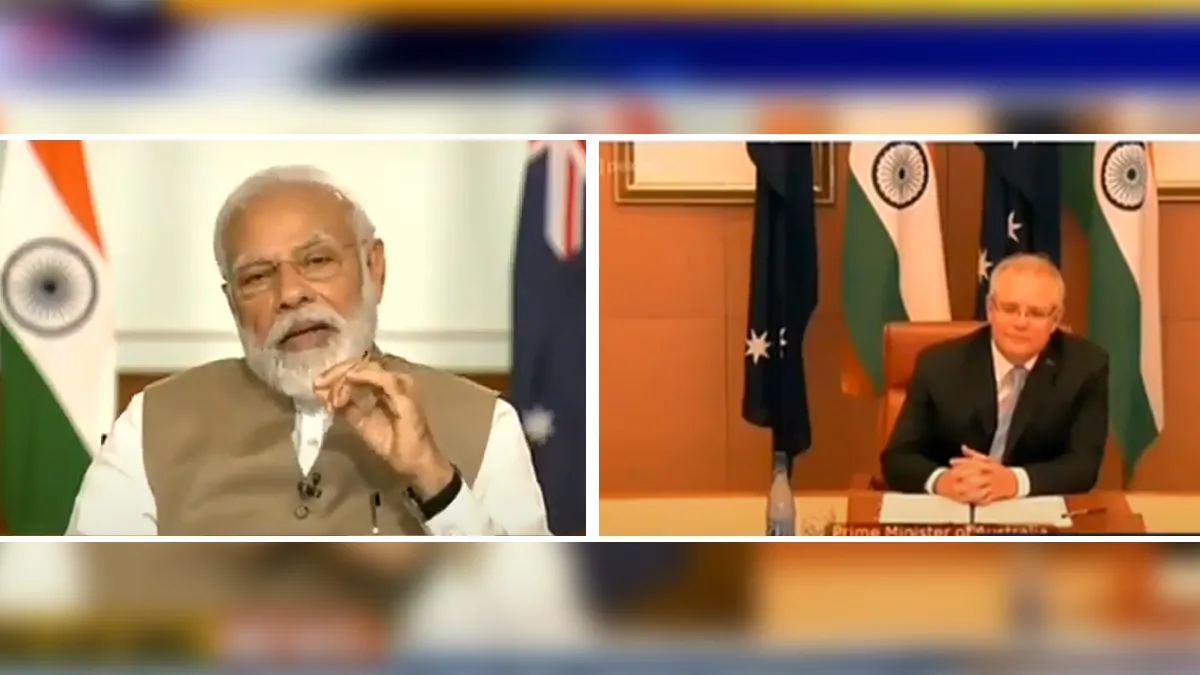 PM Narendra Modi, Australian PM, Scott Morrison, virtual bilateral summit - India TV Hindi