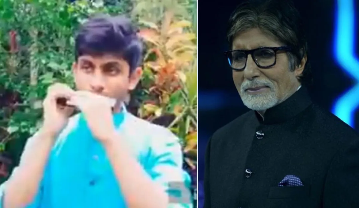 इस लड़के को माउथ ऑर्गन बजाता देख खुश हुए अमिताभ बच्चन, वीडियो शेयर करके कहा-अद्भुत- India TV Hindi