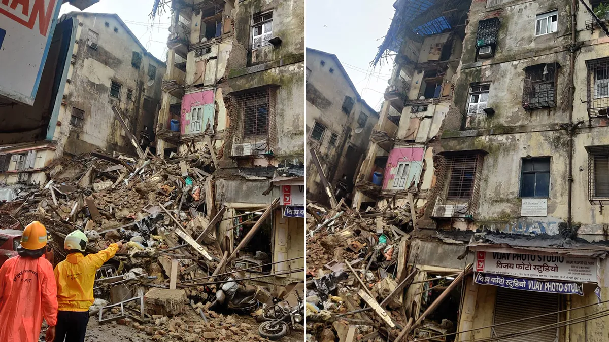 Mumbai building collapses, some people feared buried मुंबई में गिरा इमारत का एक हिस्सा, कुछ लोगों के- India TV Hindi