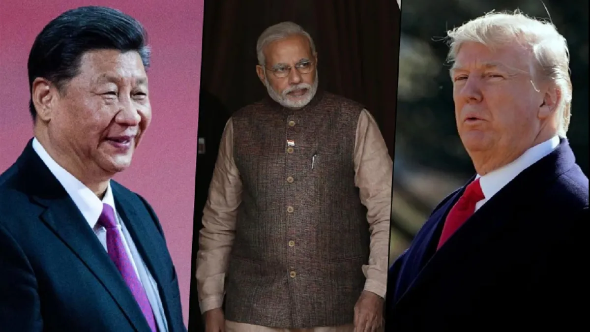 चीन के राष्ट्रपति शी जिनपिंग, भारत के प्रधानमंत्री नरेंद्र मोदी, अमेरिकी राष्ट्रपति डोनाल्ड ट्रंप- India TV Hindi
