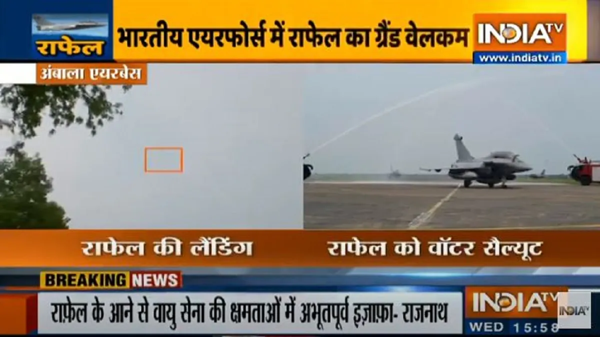 The Birds have landed safely in Ambala: Rajnath Singh on Rafale aircrafts- India TV Hindi