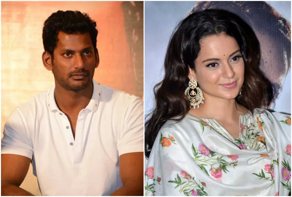 Tamil Actor Vishal and Kangana- India TV Hindi