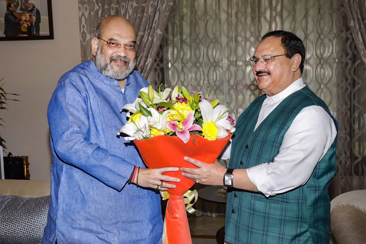 जेपी नड्डा से उनके आवास पर मिले अमित शाह, बिहार विधानसभा चुनाव और उपचुनावों में जीत के लिए दी बधाई- India TV Hindi