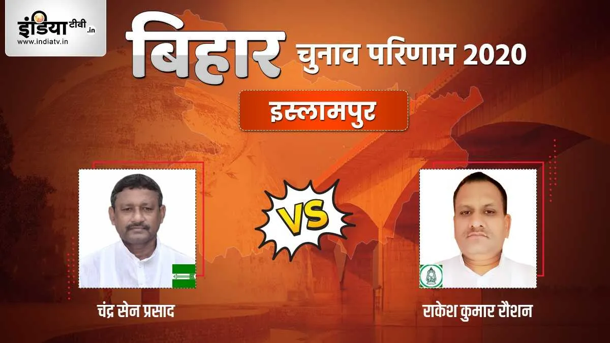 Islampur Seat Election Result Chandrasen Prasad Rakesh Kumar Rausan JDU RJD । Islampur Election Resu- India TV Hindi