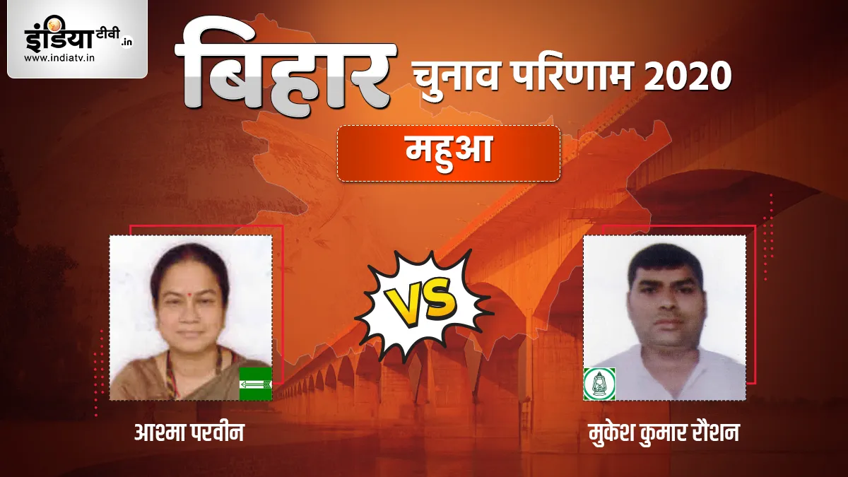 Mahua Seat Election Result Ashma Parveen Dr. Mukesh Kumar RJD JDU- India TV Hindi
