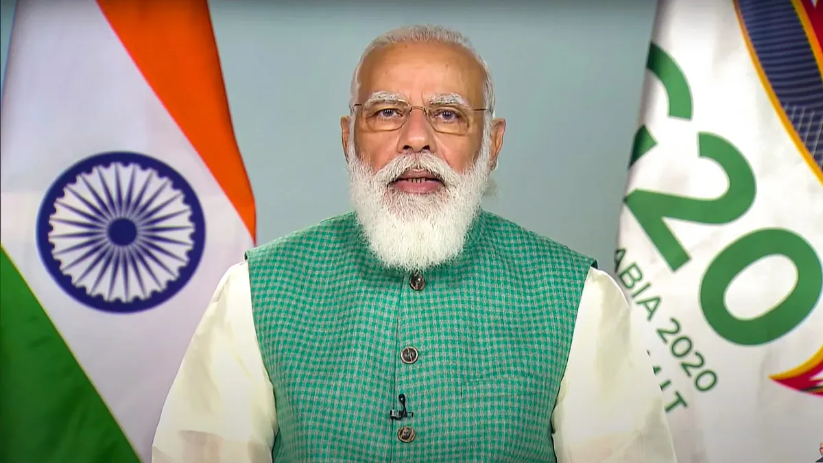 PM मोदी ने G20 शिखर सम्मेलन में कहा- हमारा ध्यान महामारी से नागरिकों और अर्थव्यवस्था को बचाने पर- India TV Hindi