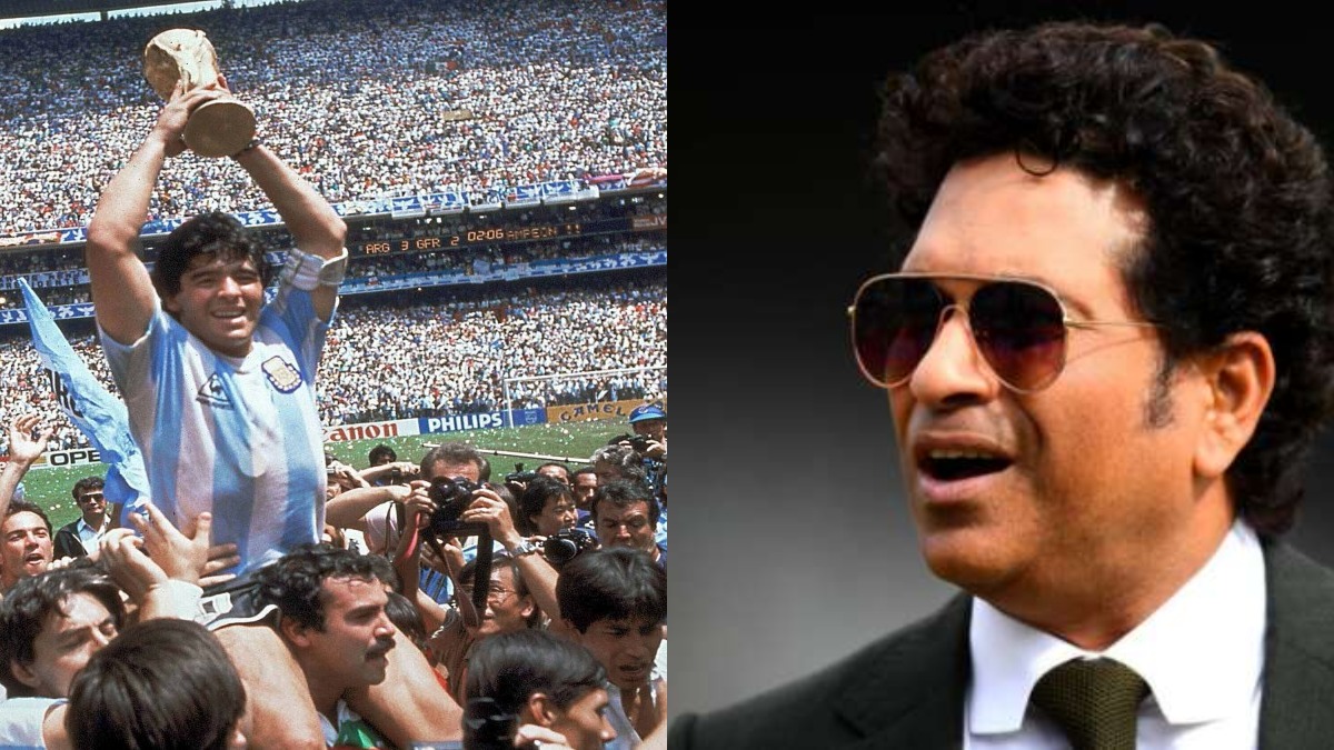 Indian giants including Sachin and Ganguly pay tribute to Diego Maradona in this way - सचिन और गांगुली समेत भारतीय दिग्गजों ने माराडोना को इस तरह दी श्रृद्धांजलि - India TV Hindi News
