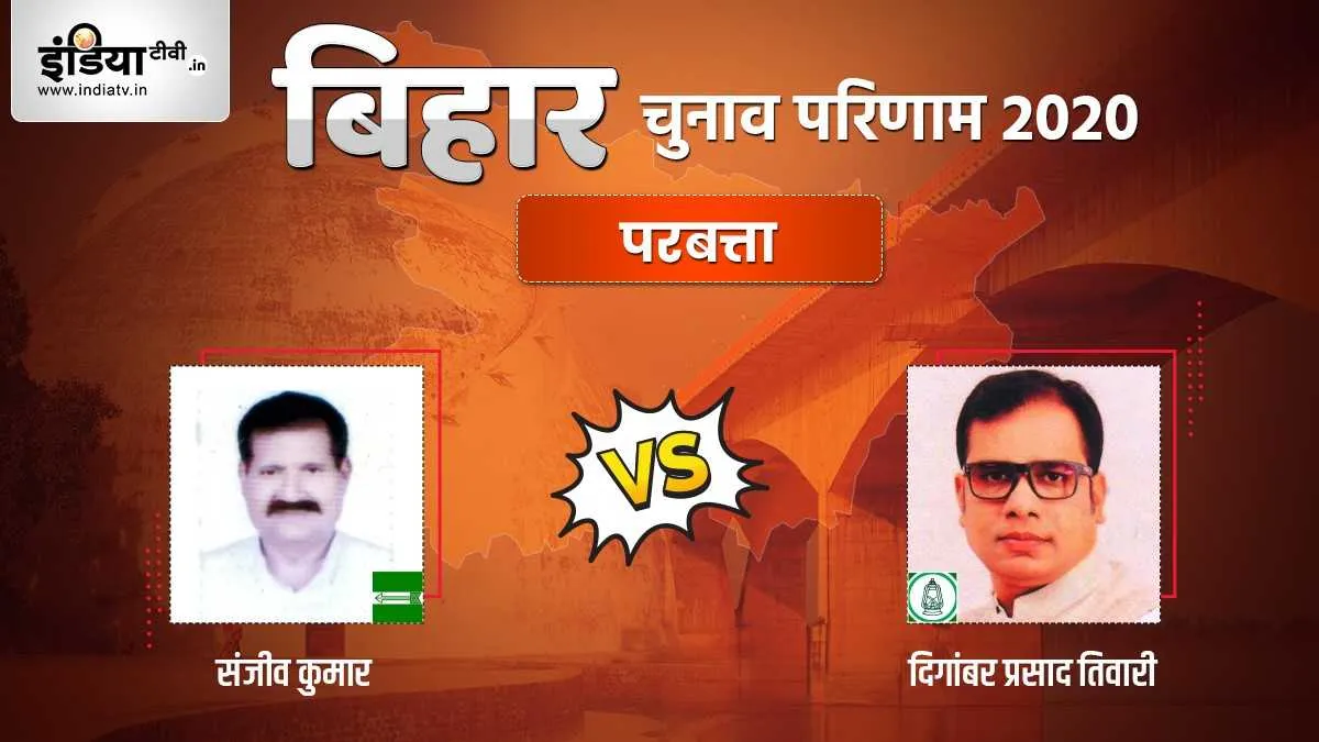 Parbatta Election Result sanjeev kumar digambar prasad tiwari jdu rjd । Parbatta Election Result: पर- India TV Hindi