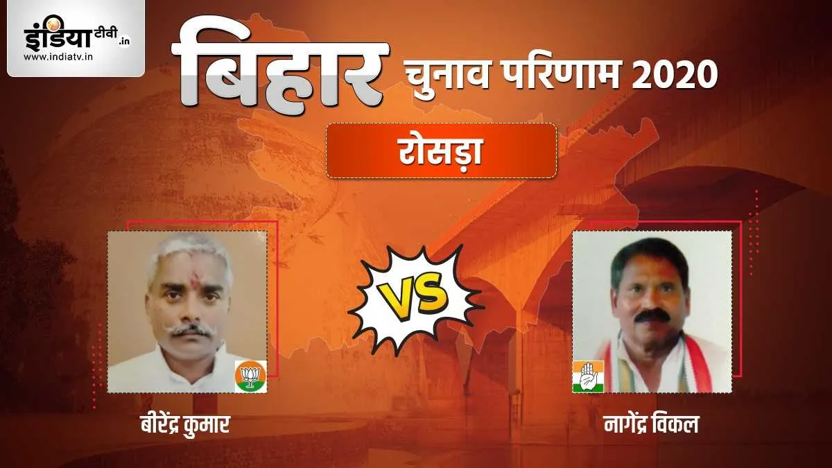 Rosera seat election result Birendra Kumar Nagendra Vikal BJP Congress । Rosera Election Result: रोस- India TV Hindi