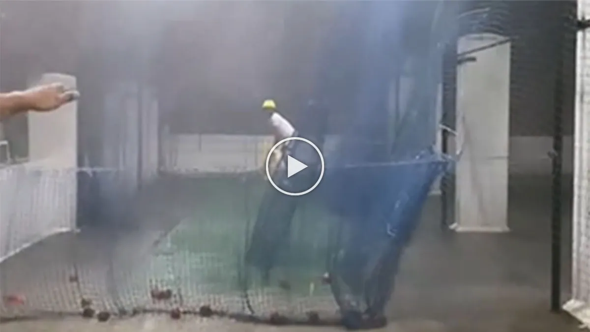 Amidst the rain, the Indian batsman was seen practicing the nets, the heart of the fans won! - India TV Hindi