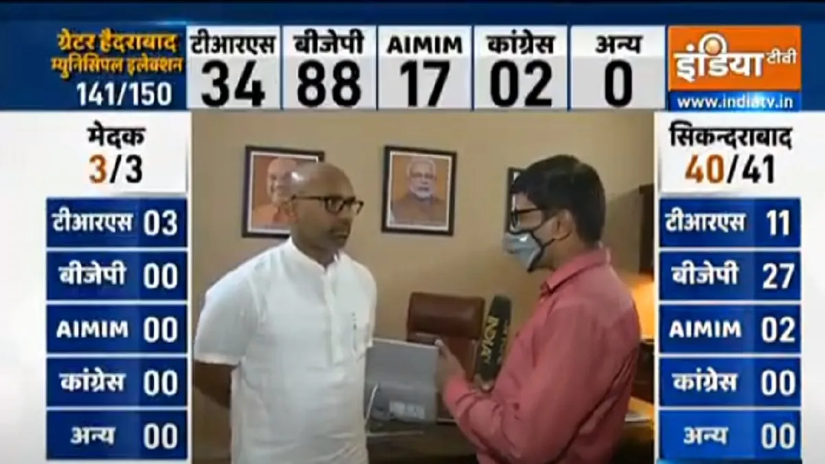 GHMC Election Results BJP MP D Arvind says people want change । GHMC Election Results: रुझानों से BJ- India TV Hindi