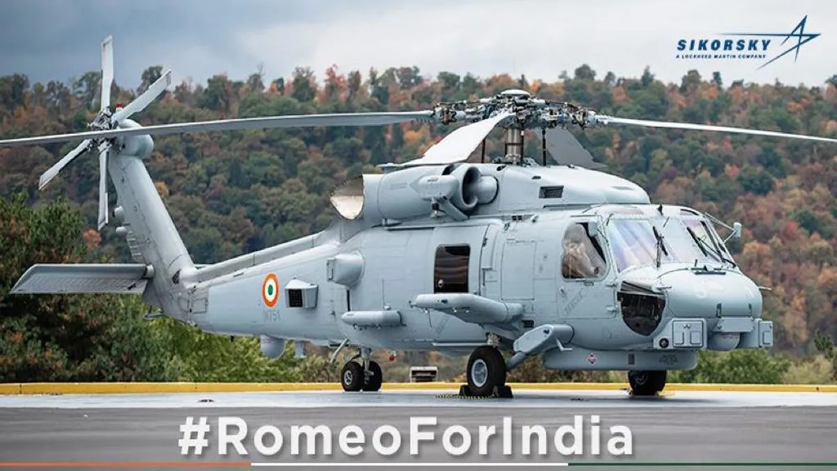 लॉकहीड मार्टिन ने MH-60 रोमियो मल्टी-रोल हेलीकॉप्टर की भारतीय रंग में पहली तस्वीर जारी की- India TV Hindi