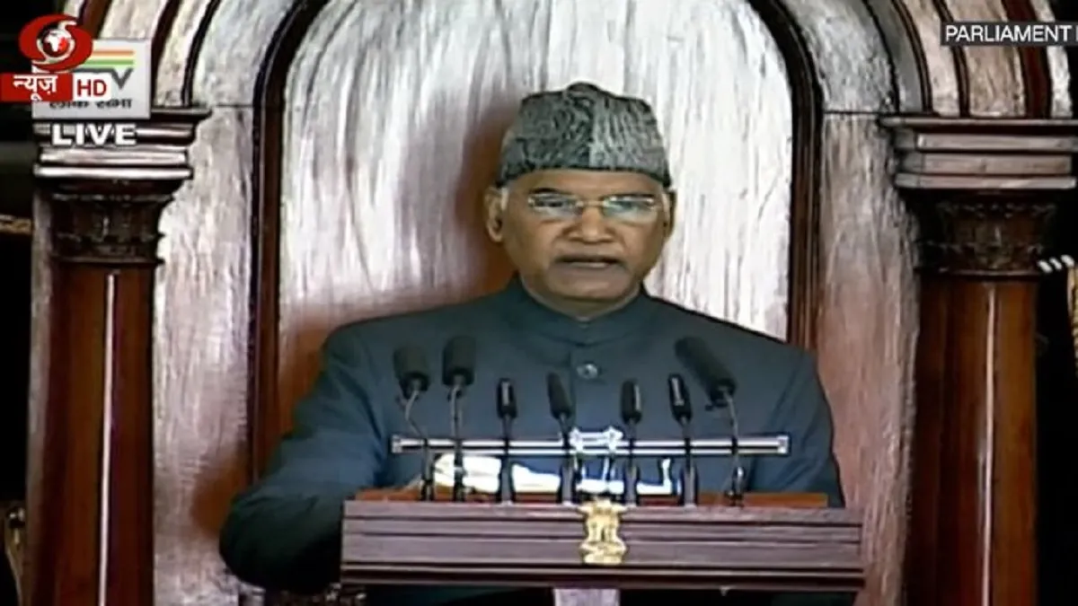 राष्ट्रपति कोविंद ने अभिभाषण में 26 जनवरी की घटना का किया जिक्र, कहा-'गणतंत्र दिवस पर तिरंगे का अपमा- India TV Hindi