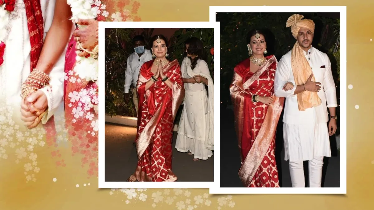 दीया मिर्जा ने अपनी शादी में पहनीं इस फेमस बॉलीवुड एक्ट्रेस की तरह बनारसी सिल्क साड़ी- India TV Hindi