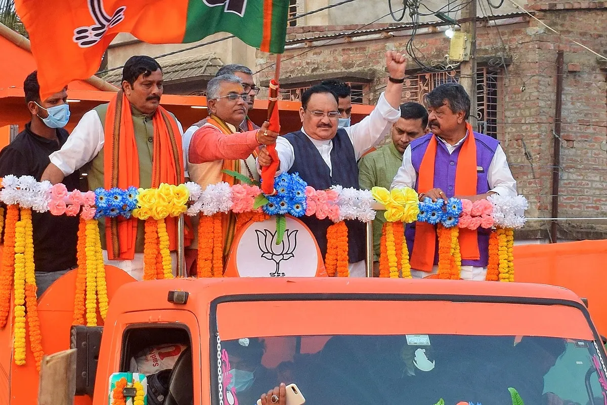 BJP NatIonal President J P Nadda inaugurates the party's Poriborton Yatra ahead of Assembly polls, a- India TV Hindi