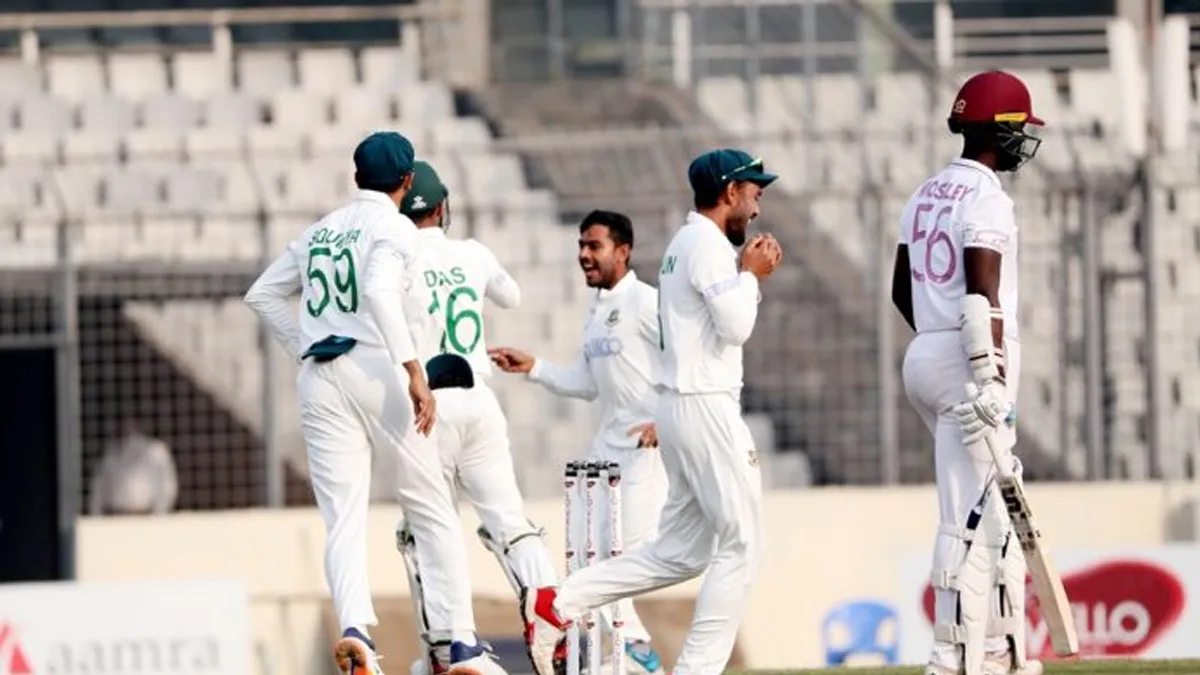 BAN vs WI 2nd Test: Bangladesh spinners prevent West Indies from getting a strong hold- India TV Hindi