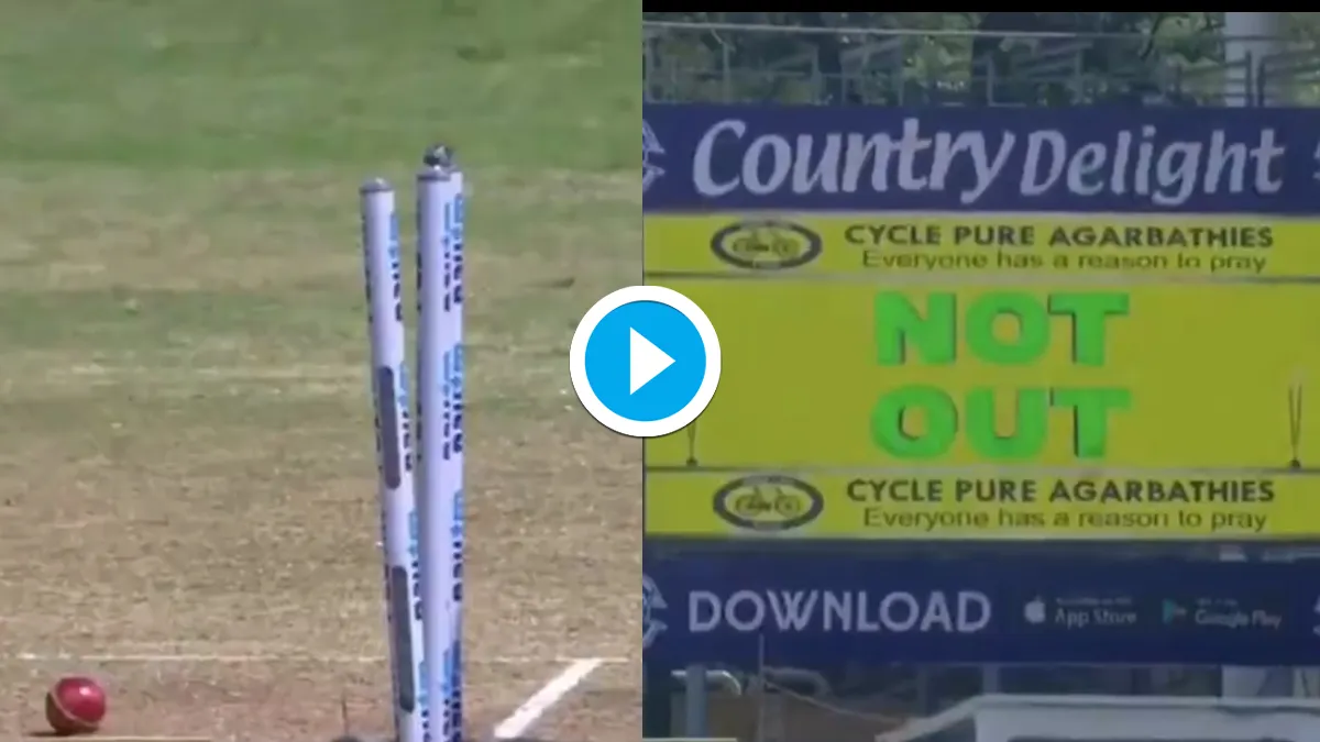 IND vs ENG The wicket fell, the bails fell but still this Indian batsman was not out, Watch Video- India TV Hindi