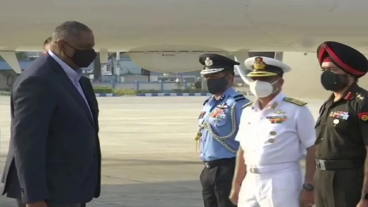 US Defense Minister Lloyd Austin arrives in India on a three day visit- India TV Hindi