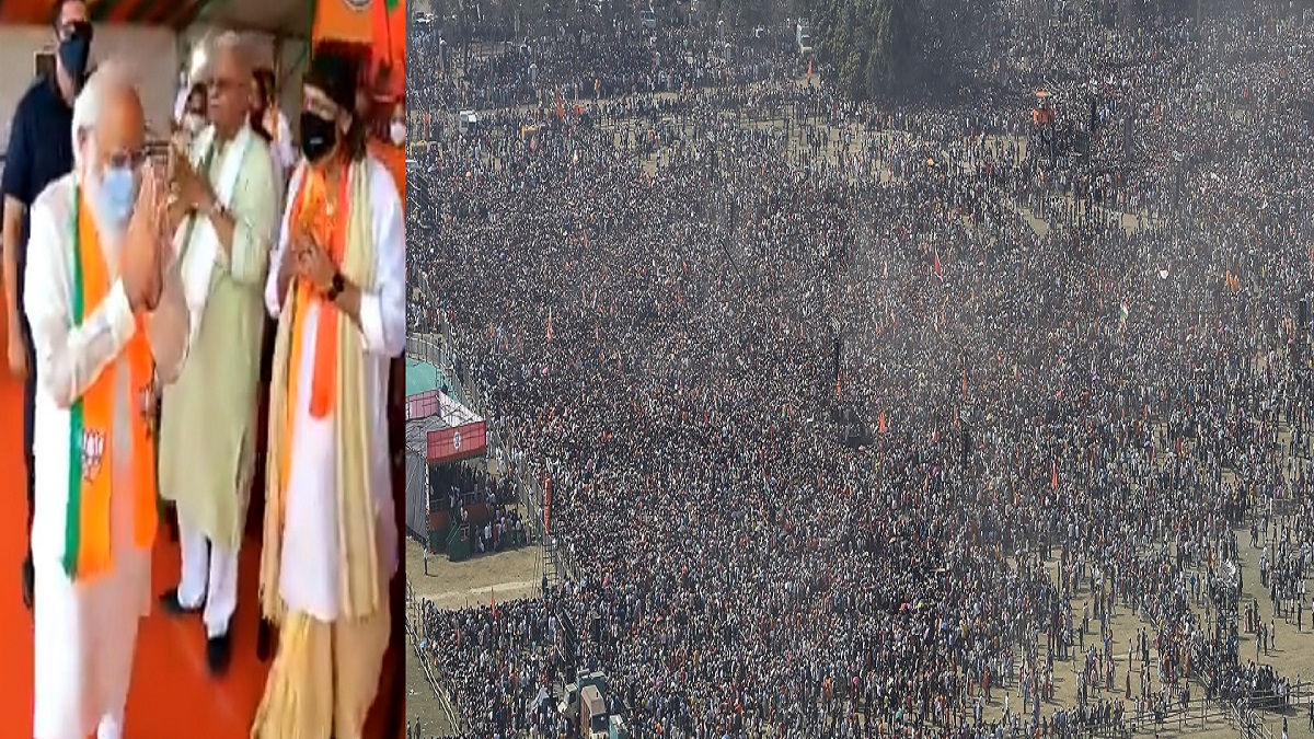 PM Narendra Modi kolkata rally pictures west bengal vidhan sabha chunav 2021 । पीएम मोदी की कोलकाता रैली में कितनी भीड़? तस्वीरें दे रही हैं गवाही - India TV Hindi News