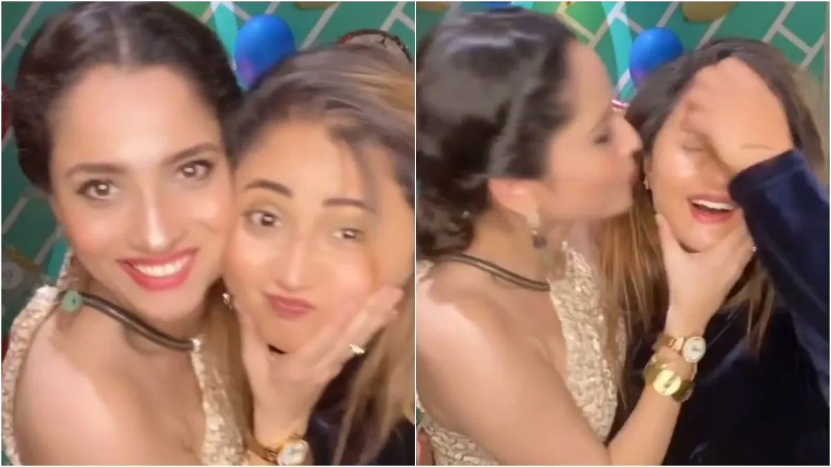 Ankita Lokhande's fun with Rashmi Desai, party photos are going viral? रश्मि देसाई संग अंकिता लोखंडे- India TV Hindi