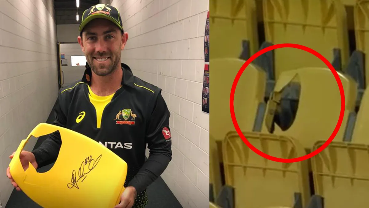 NZ vs AUS 3rd T20I: Glenn Maxwell smashed stadium chair with a sharp six, video goes viral- India TV Hindi