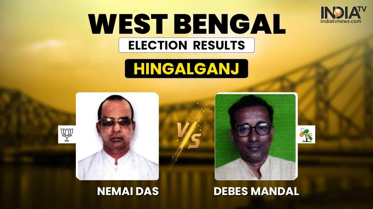 West Bengal Election Result: हिंगलगंज में बीजेपी के निमाई दास आगे या टीएमसी के देवेस मंडल? जानिए पल-- India TV Hindi