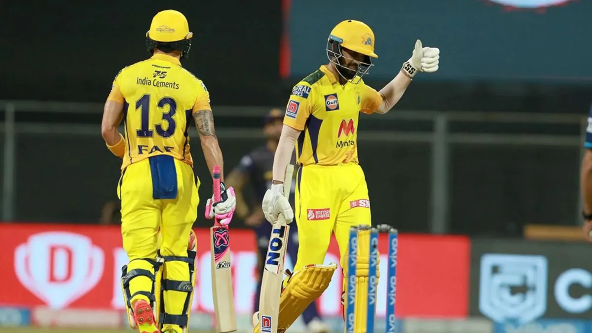 Faf du Plessis Said Ruturaj Gaikwad Been very lucky playing under MS for a long time CSK vs KKR - India TV Hindi