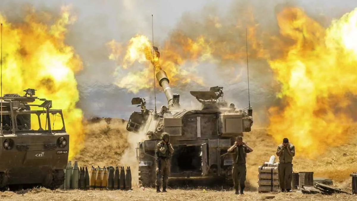 Israel Tanks Pound Gaza, Israel Tanks Gaza, Israel Tanks Palestinians, Benjamin Netanyahu- India TV Hindi