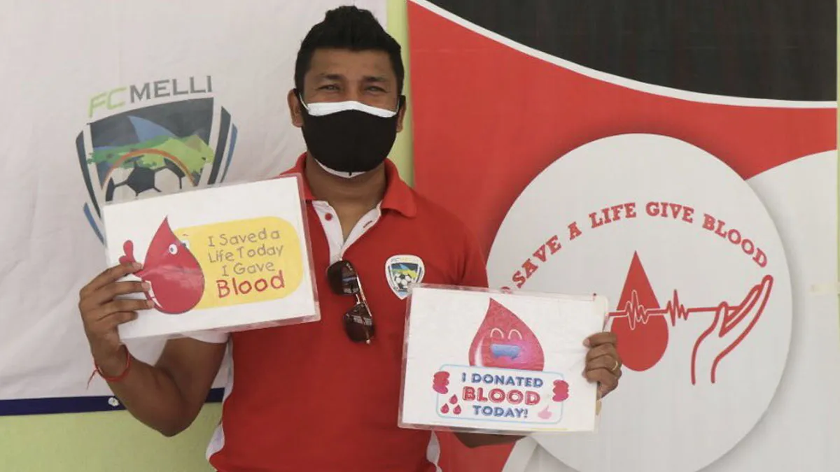 Nirmal Chhetri organized blood donation campaign in hometown- India TV Hindi