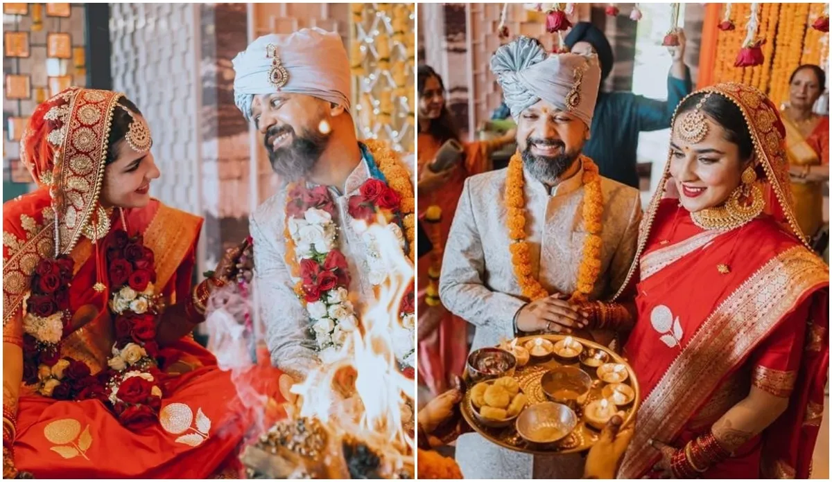 anand tiwari angira dhar wedding pics- India TV Hindi